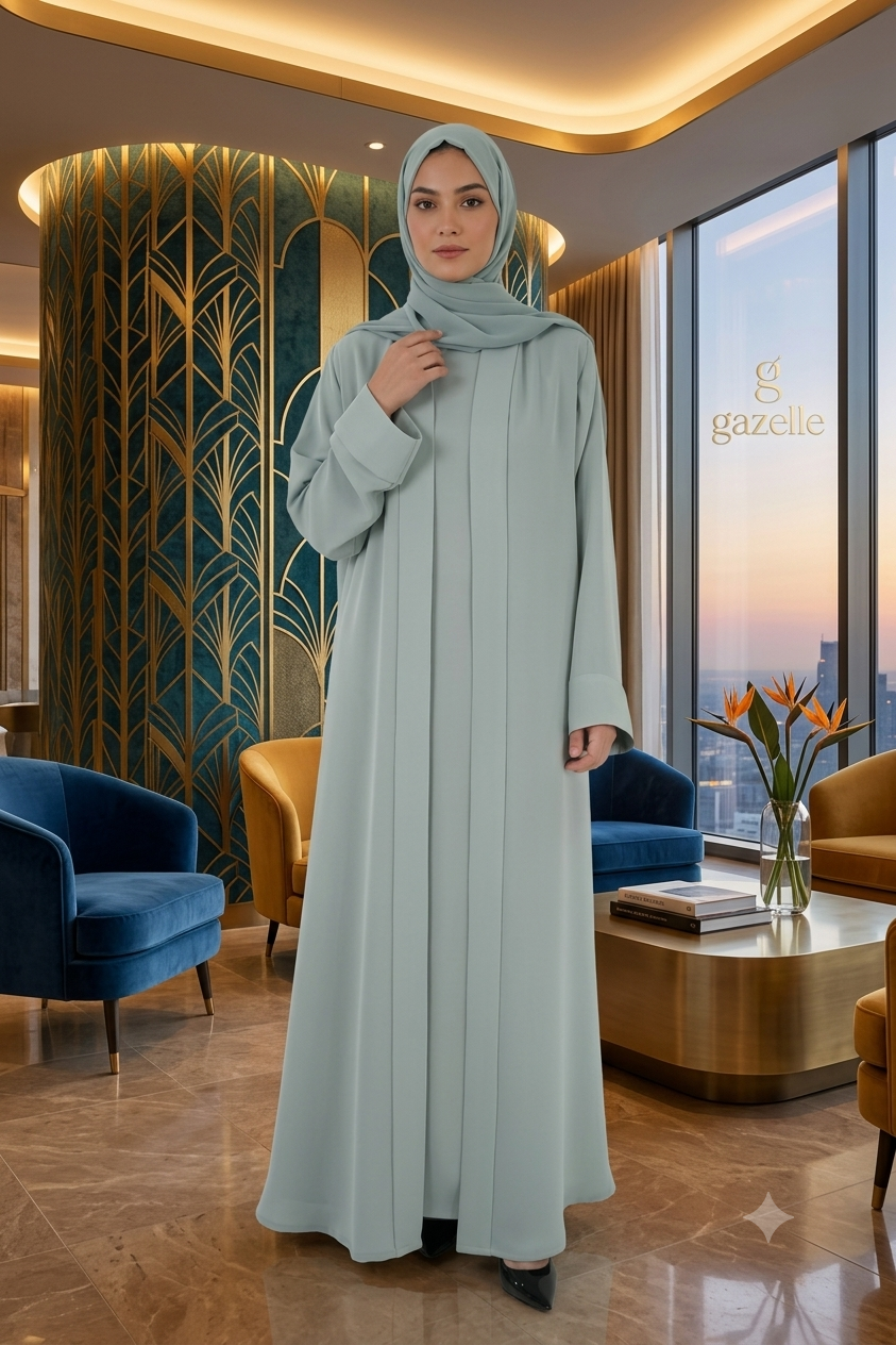 Double abaya (front open)
